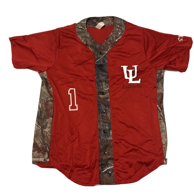 UL Louisiana Lafayette Ragin Cajun Baseball Jersey Mens Size Large