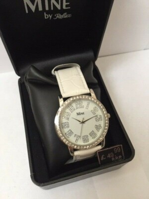 Damen Mode Designer Look Crystal Mine Uhr Brandneu & Originalverpackt Top Preis
