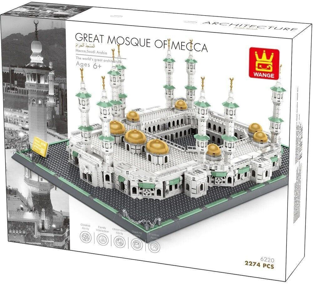 Wange Original Authentic Great Mosque of Mecca Block Set 2274 pcs