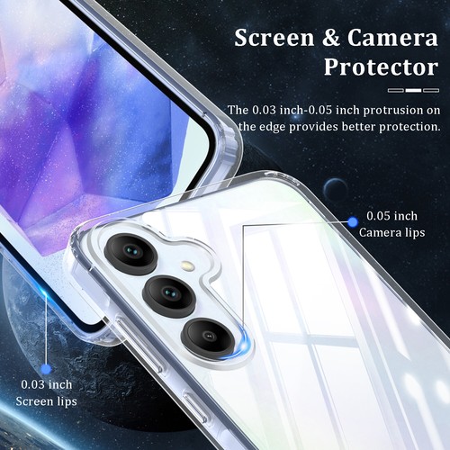 Für Samsung Galaxy A15/A25/A35/A55 5G Handyhülle Stoßfest Klar+Hartglas - Bild 18 von 67