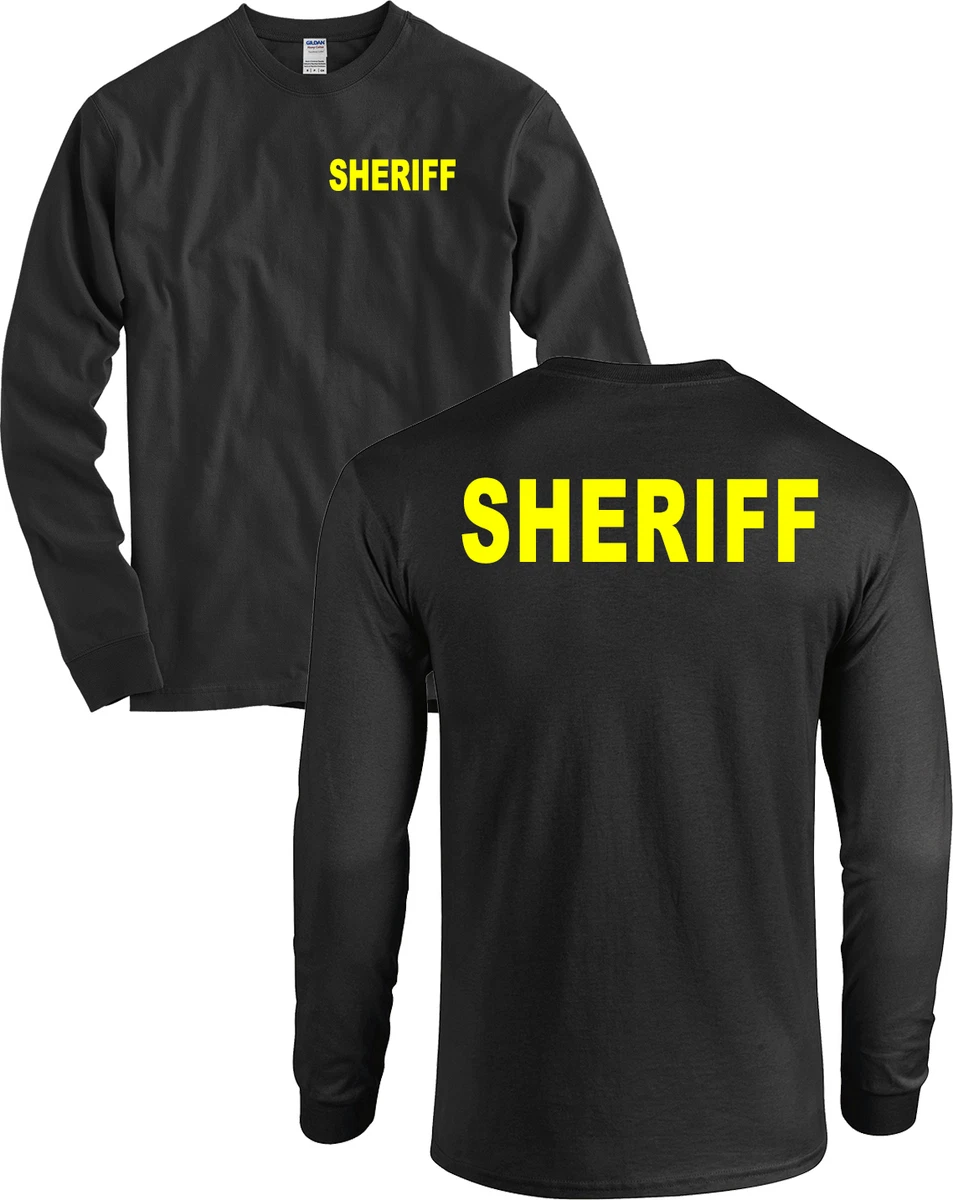 Long sleeve shirt with clearance big letters on back