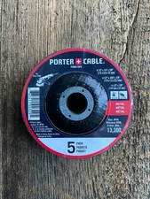 Porter Cable PC905135PK Multi Wheel Set 2 Cutting 2 Grinding 1 Flap Wheel New