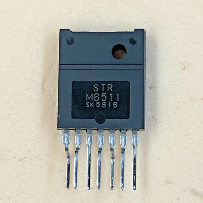 2 pcs SANKEN STRM6511 OFF-LINE SWITCHING REGULATOR SIP-7P  **NOS