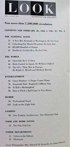 LOOK MAGAZINE 26 FEBRUARY 1963 VINTAGE NEWS GENERAL INTEREST - NEW MRS KENNEDY - Picture 3 of 10