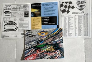 1997 Atlanta Speedway  NAPA 500 Official NASCAR Race Magazine w/Line-up Insert