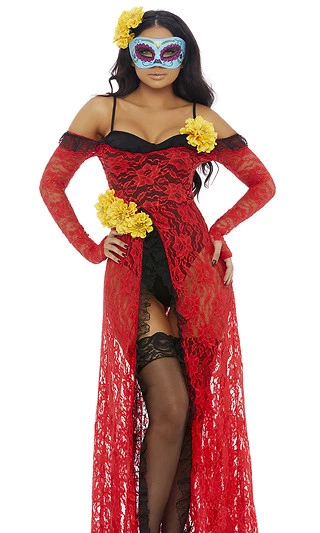 Lace Women's Day of the Dead Costumes for sale | eBay