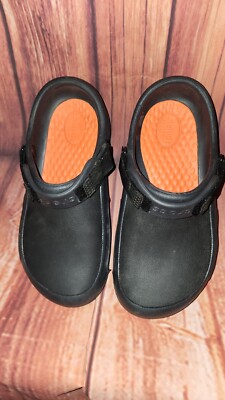 Crocs Literide Slip Resistant Black Size M7/W9  205669