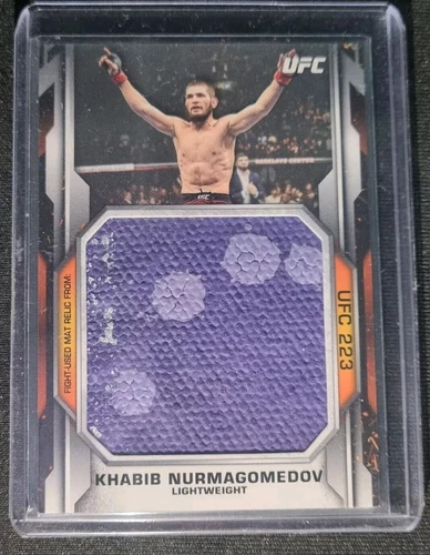 2020 Topps UFC Knockout Jumbo Fight Mat Relic /135 Khabib Nurmagomedov #JFMR-KN