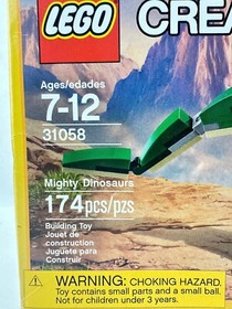 LEGO Creator 3-In-1 Mighty Dinosaurs #31058 174 Pcs  Age 7+ SEALED + NEW