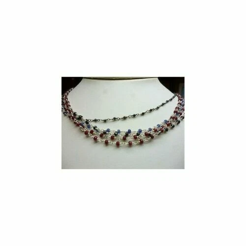 Colliers et pendentifs de pierre précieuse rubis