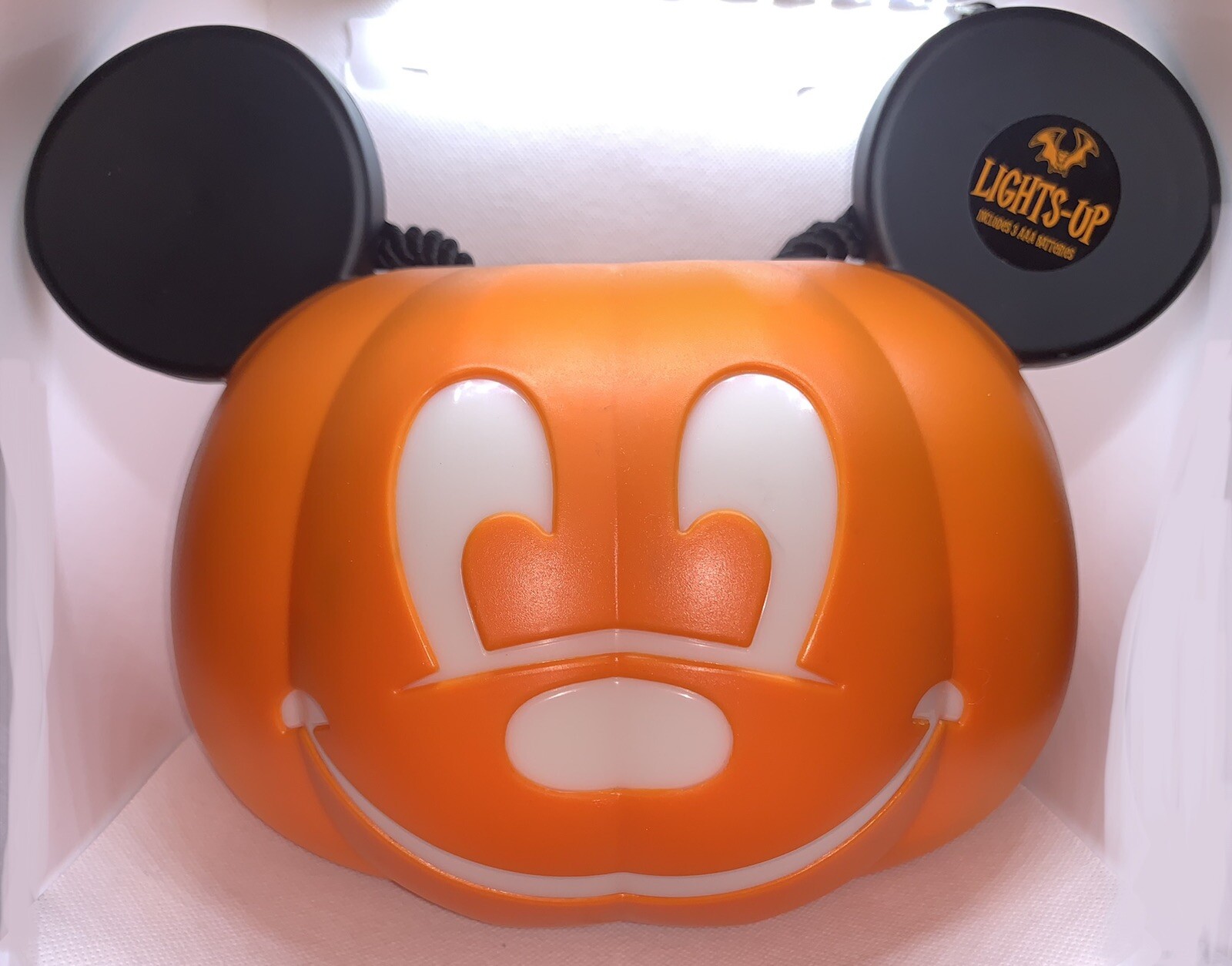Disney Parks Mickey Pumpkin Halloween Light Up Trick or Treat Bucket ...