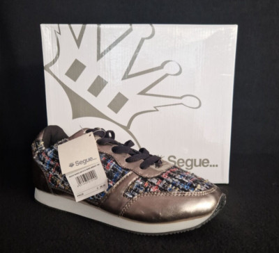 Segue Italy Damen Sneakers Freizeitschuhe Rosegold / Bunt Gr. 40