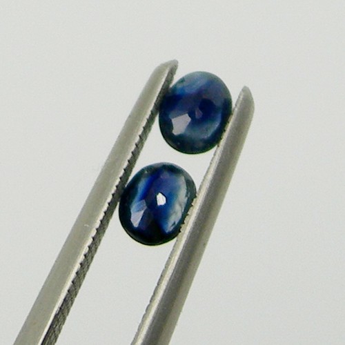 0.72 carat Oval 3.8x3 mm Qty 4, Natural Parti blue Australian Sapphire Gemstone - Picture 12 of 12