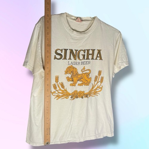 Vintage Singha Lager Beer T-Shirt White Small-Medium ‘Infinity The Best T-Shirt’ - Picture 10 of 11