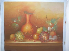 wall Art canvas color Hand oil paint Modern Abstract Picture Duotone 24x20 new