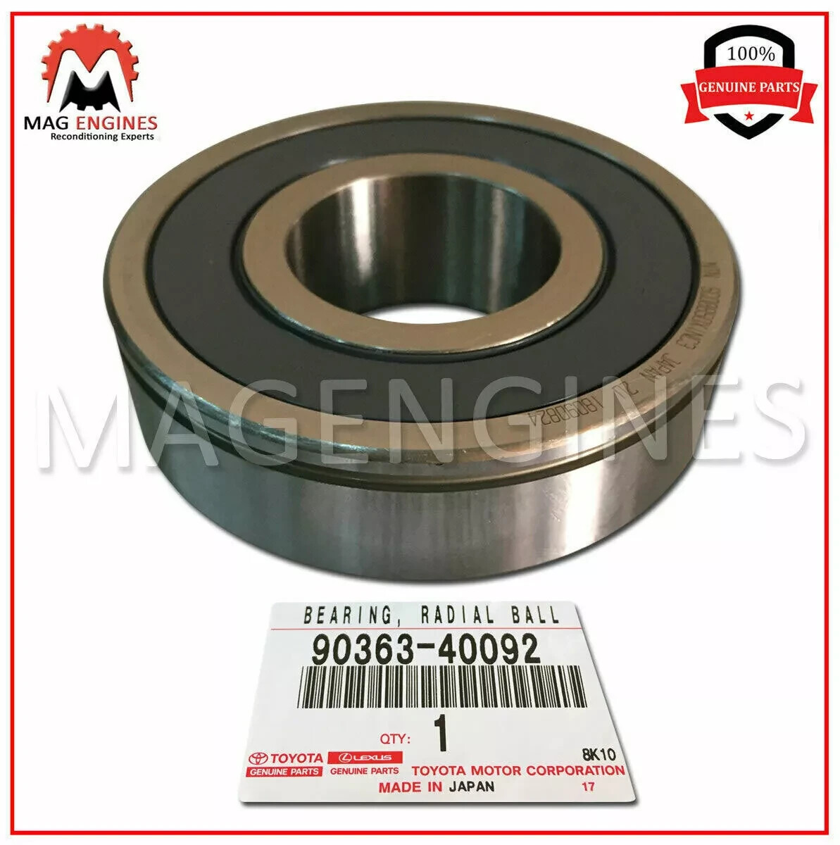 90363-40092 / 90363-40050 GENUINE OEM BEARING (FOR INPUT SHAFT