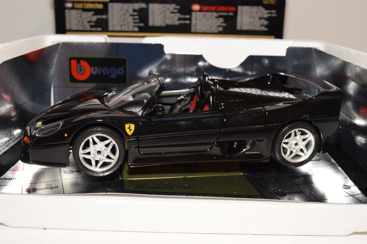 A93 1:18 BBURAGO BURAGO 3372 FERRARI F50 F 50 1995 BLACK MIB