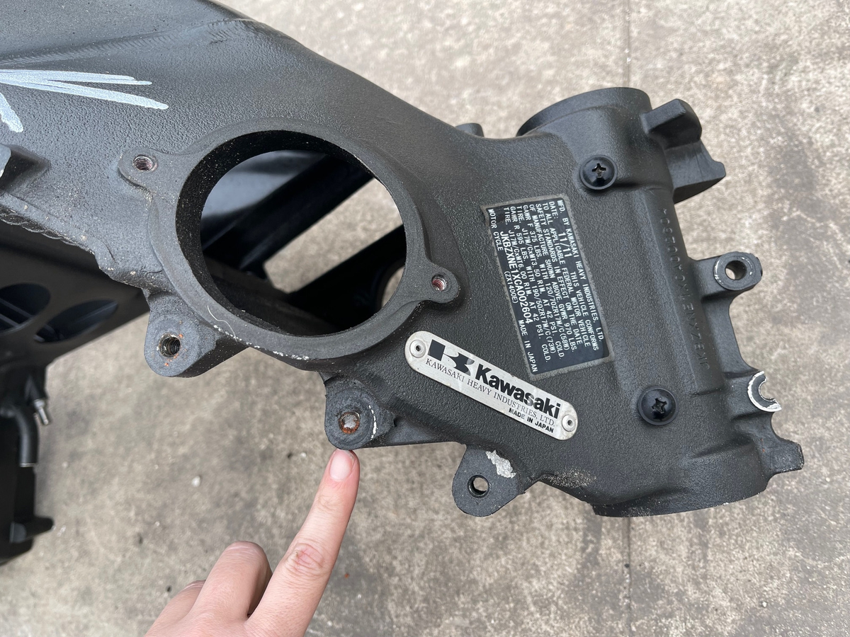 2012 Kawasaki Ninja Zx14r Frame Chassis EZ REG 386-263-8830 2012 Kawasaki Ninja Zx14r Frame Chassis EZ REG 386-263-8830