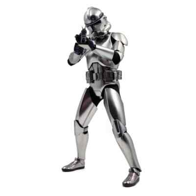 Star Wars Clone Trooper CHROME VERSION 1/6 Hot Toys Sideshow