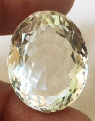 AAA+  Brazilian White Topaz 14.80 Ct. Oval Cut Loose Gemstone Gift for Women/her