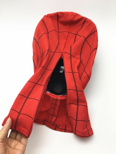 Cattoys 1:1 Spiderman Helmet Wearable Mask Prop Cosplay Remote Control Eyes New - Picture 10 of 12