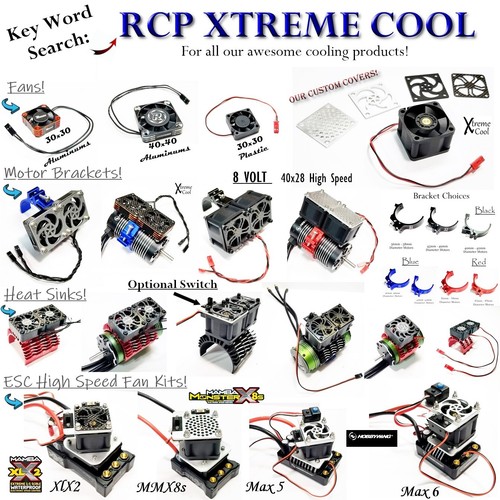 RCP Xtreme Cool Spektrum Firma 150 esc High Speed Cooling Fan System 8.4v 28cfm - Picture 11 of 24