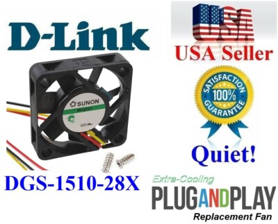 1x Quiet Replacement Fan for D-Link DGS-1510-28X