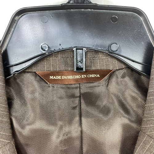 Perry Ellis Blazer Coat Mens size 44 Regular Brown Classic Fit Career New - Picture 3 of 8