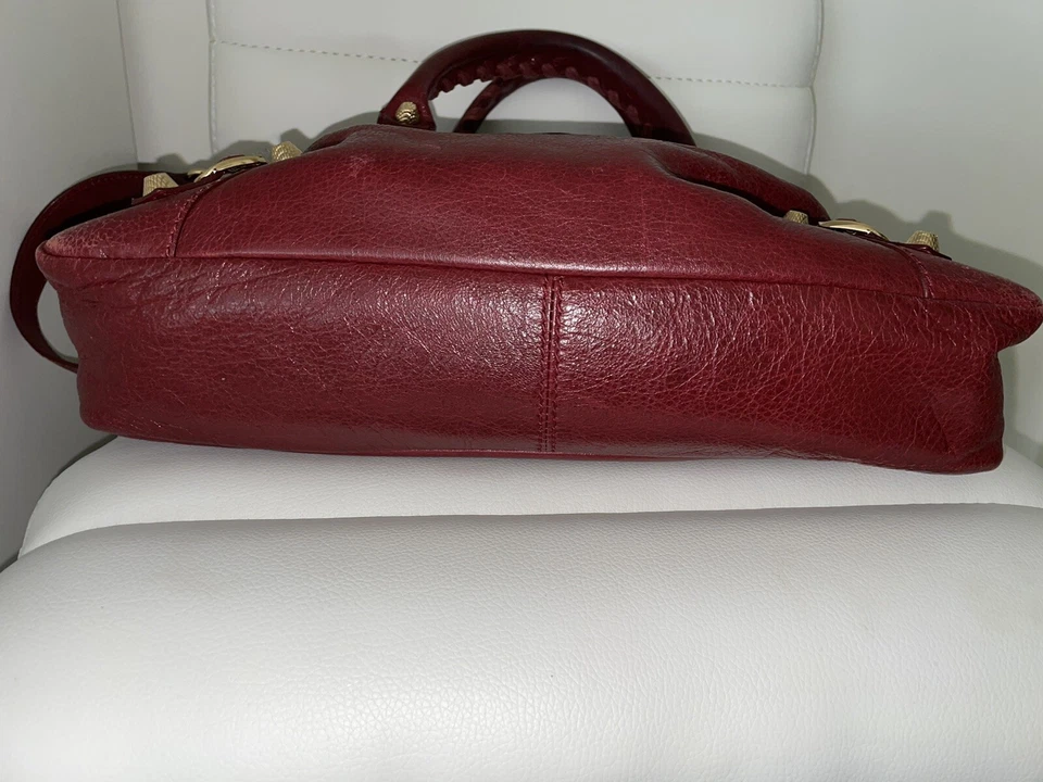 Bolso Balenciaga Gold Giant 12 Town rojo Foto 3 de 4