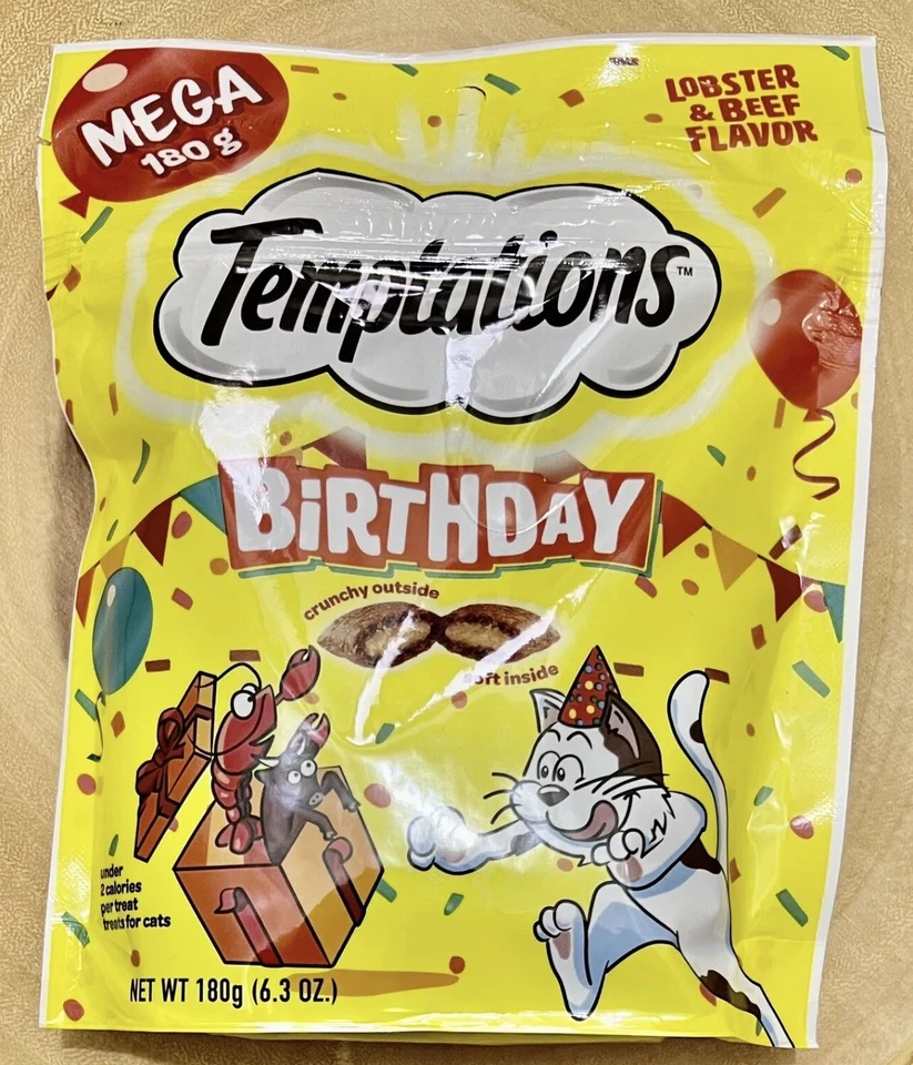 Mega bolsa de golosinas para gatos TEMPTATIONS que a todos los gatos les encanta:) ¡Envío gratuito! ¡NUEVO CON ETIQUETAS! Foto 4 de 4