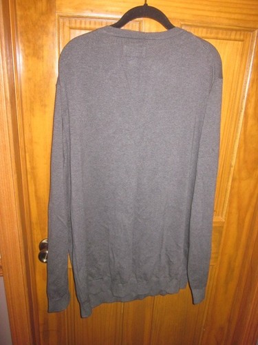 Suéter Gris Fundición Para Hombre Talla 3XL Pullover Cuello en V XXXL NUEVO SIN ETIQUETAS - Imagen 4 de 4