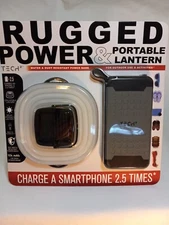 Tech 2 Rugged Solar Powered And Portable Lantern Built In Flashlight