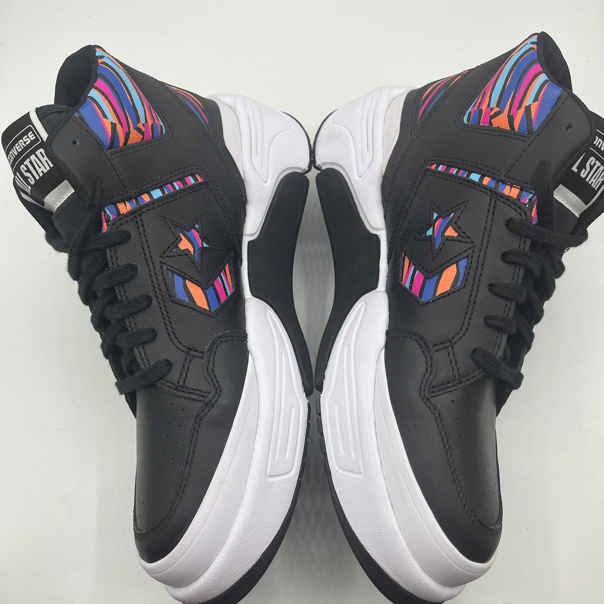 Converse WEAPON CX MID Mens Leather Sneakers Shoes Black 