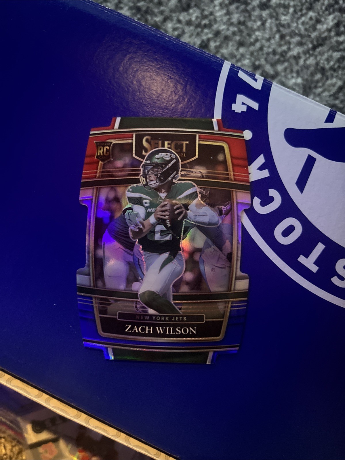 2021 Panini Select - Concourse Zach Wilson #44 Red & Blue Prizm Die-Cut (RC)