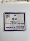 Palomar Bi-Linear Amplifier TX-75 3-30MHz, Solid State Untested w/ Documentation — photo 6