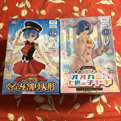 Re: ZERO Starting Life in Another World Figure lot of 2 Rem Anime Y21016