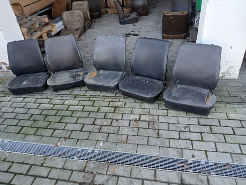 VW BUS T3 Sitz, 1 Stück, Fahrersitz, Beifahrersitz, schwarz, Transporter, Doka
