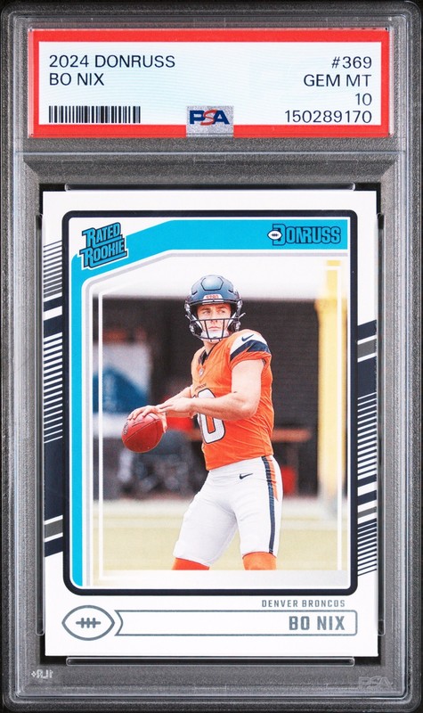 2024 Panini Donruss BO NIX #369 PSA 10 GEM MINT RC Rookie Card 😎