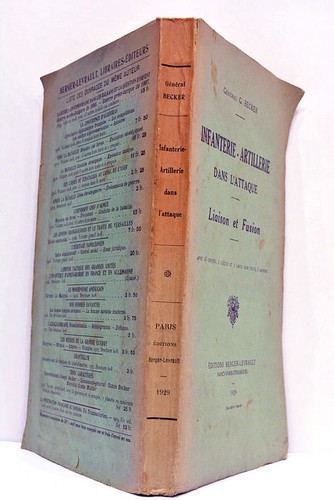 LIVRE ANCIEN BECKER INFANTERIE-ARTILLERIE DANS L'ATTAQUE CARTES PARIS 1929 - Picture 4 of 8
