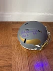 Paul Krause Autographed Vikings "HOF 98" Slate Riddle Mini Helmet (SS COA)