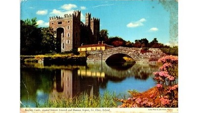 John Hinde Postcard Bunratty Castle Ireland 1980s Giant Chromo F.45 Ektar Lens