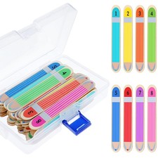 Qualirey 64 Pieces Flip Name Sticks Student Grouping Pencils Multicolor Penci...