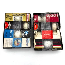 Vintage Golf Balls Original Packaging Top-Flite Hogan Wilson Maxfli Titleist