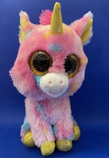 Ty Beanie Boos Boo Fantasia the Unicorn Stuffed Animal Plush Toy Used Condition