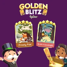 GOLDEN_BLITZ_FROSTY FOX & TO ALL A GOODNIGHT_GOLD_CARD_MONO_-POLY_STICKER