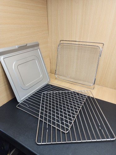 bella SET OF 4- PRO DoubleUp Oven Stainless Steel Six Accessories GRIL + TRAY-New