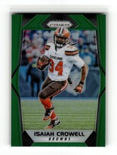 Isaiah Crowell 2017 Panini Prizm #99 Cleveland Browns Prizm Green