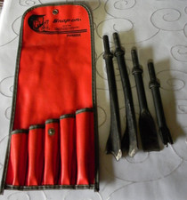 Snap-on 4pc Air Hammer Bit Set Ph51d Ph61 Ph65 Ph66 In Kit Bag Ph1005k