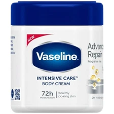 Vaseline Advanced Repair Fragrance Free Body Cream, 13.5oz (400ml)