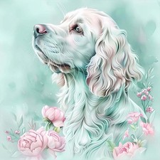 Diamond Painting Kits for Adults Dog, 5D DIY Diamond Art Kits for Beginners Rou,